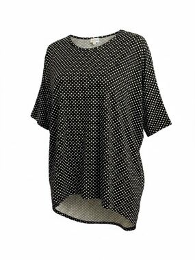 LuLaRoe Black and White Polka Dot Short Sleeve Tunic